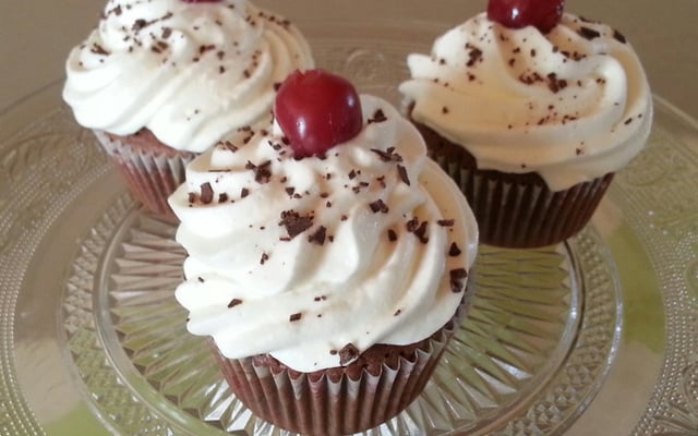 Cupcakes version Forêt noire...
