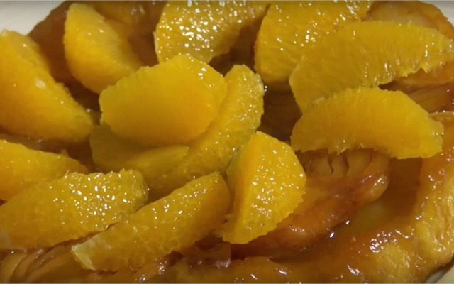 Tarte tatin fenouil orange