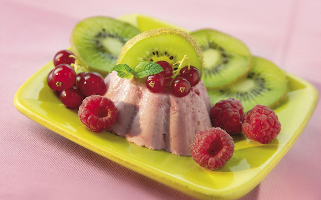 Panna cota à la framboise