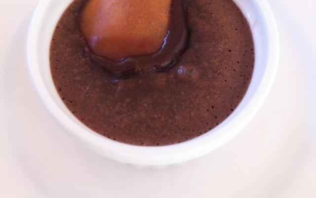 Coulant au chocolat et cœur de poire