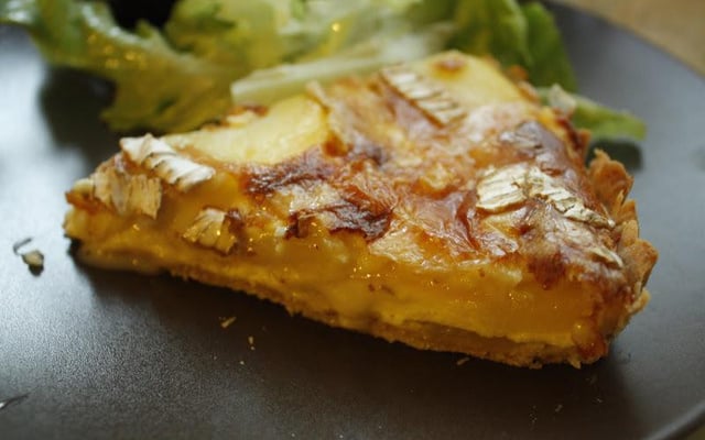 Tarte tatin de pomme de terre au brix de Meaux