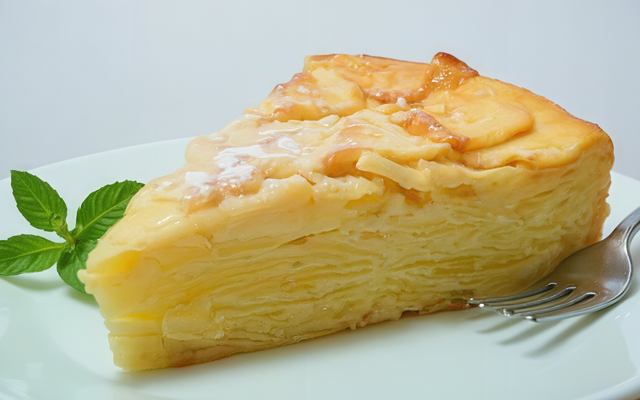 Gâteau fondant aux pommes