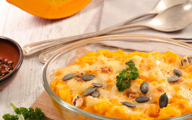 Gratin de potiron au comté