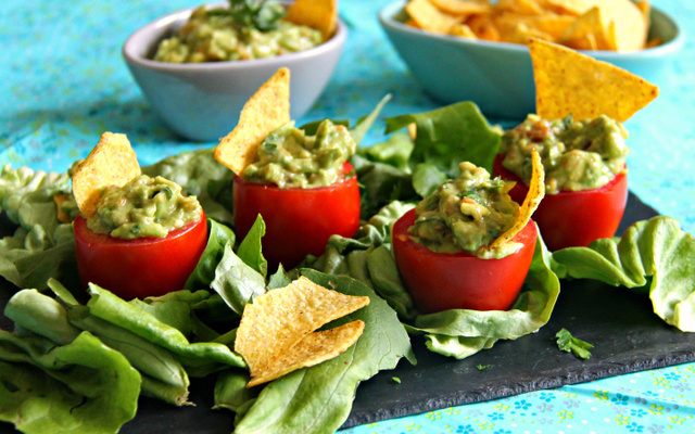 Tomates farcies au guacamole