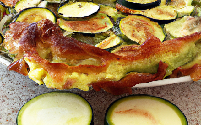 Clafoutis courgette tome de brebis