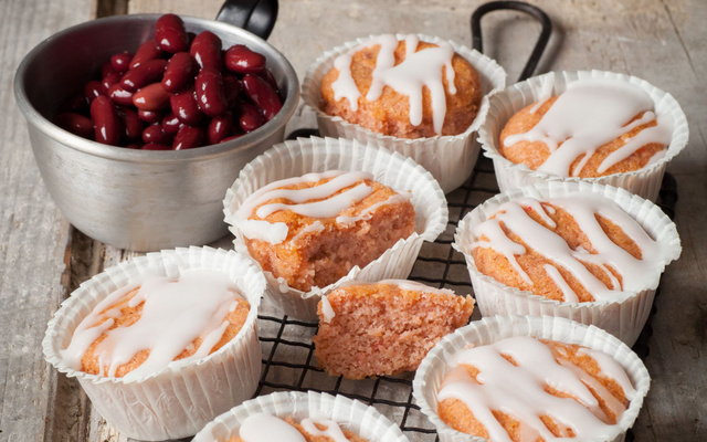 Les cupcakes de haricots blancs à la confiture