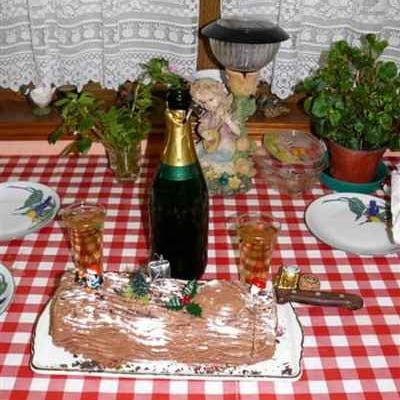 Bûche au chocolat