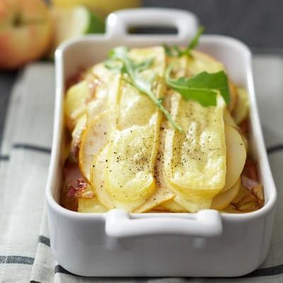 Tartiflette aux deux pommes
