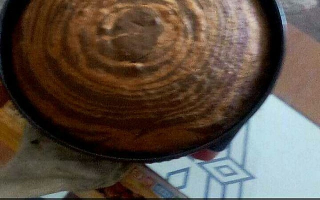 Mousse de fromage blanc et cerises poêlées