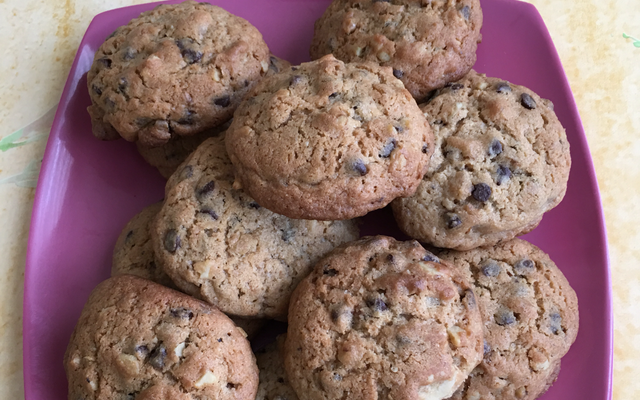 Cookies au chocolat et aux amandes