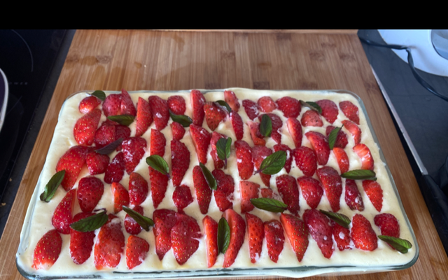 Tiramisu aux fraises et limoncello