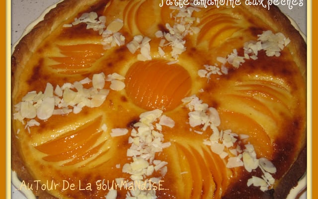 Tarte amandine aux pèches