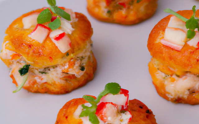 Mini cakes au crabe inratables