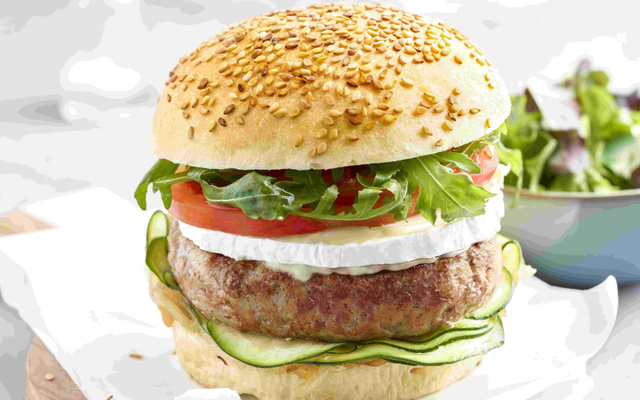 Hamburger de veau et ses légumes du soleil