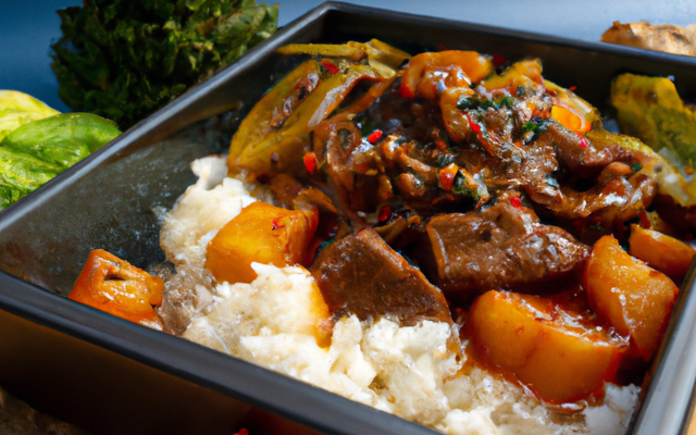 Bento de cœur de bœuf sauté traditionnel