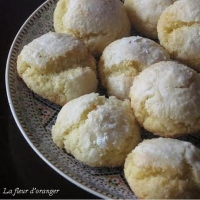 Macarons marocains noix de coco et semoule fine