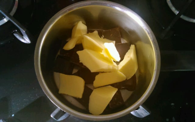 Fondant cœur chocolat