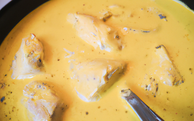 Poulet au lait de coco et au safran