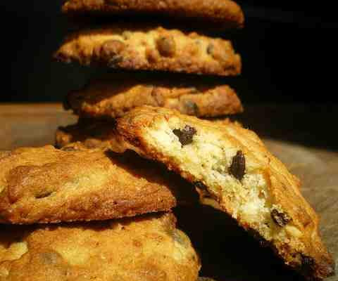 Cookies au pralin et pépites de chocolat noir