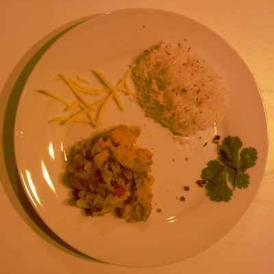 Curry de filet mignon de porc en cocotte