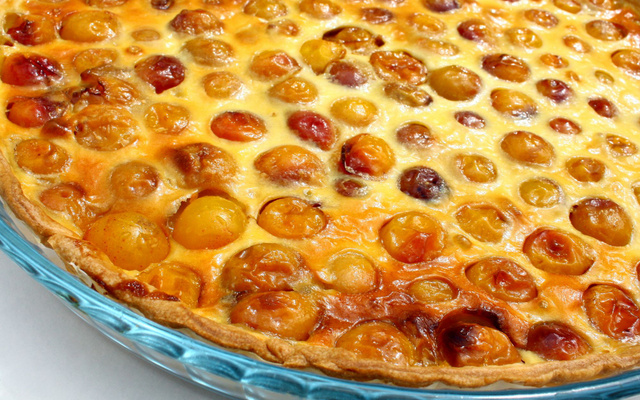 Tarte aux mirabelles façon clafoutis