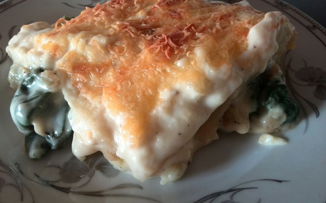 Lasagne épinards ricotta et pignons