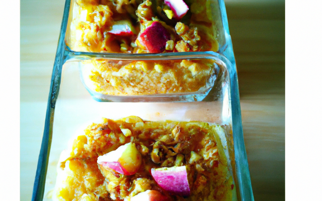 Verrine exotique et crumble croustillant