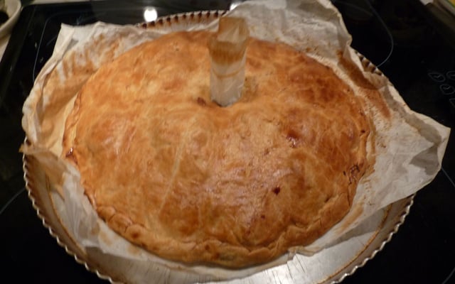 Pâté aux pommes de terre et poireaux