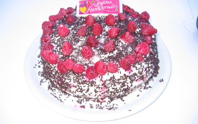 Forêt-Noire aux framboises