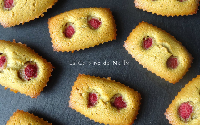 Financiers pistache-framboise