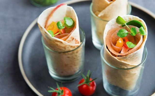 Wraps aux fines tranches de dinde séchée Aoste