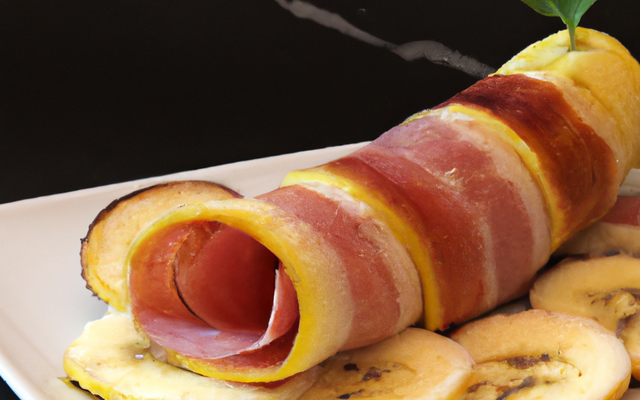 Banane au jambon cuite au four