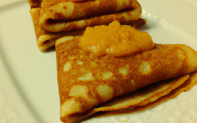 Petites aumônières de crêpes au curry