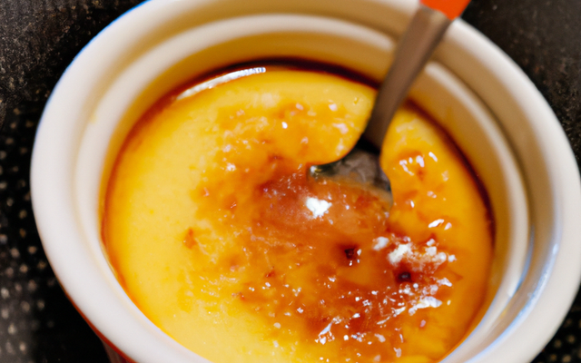Crème brûlée savoureuse