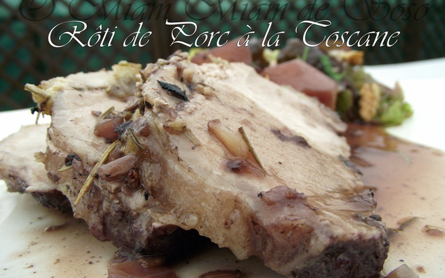 Roti de porc à la toscane