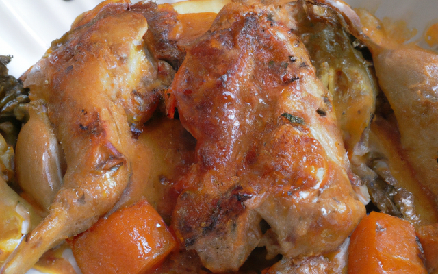 Cailles à l'alsacienne, gratin de potimarron