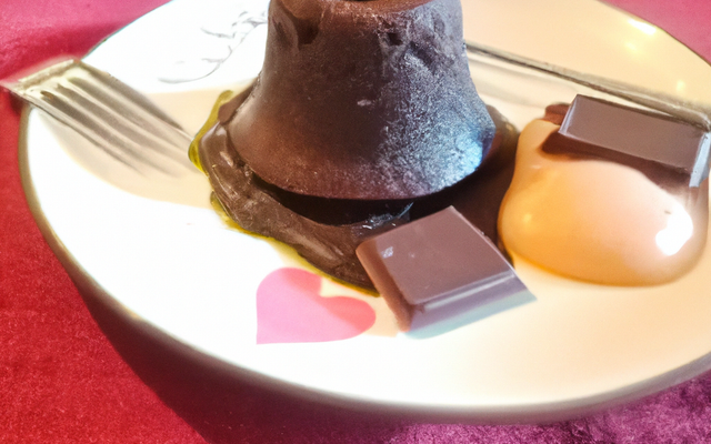 Fondant au chocolat et sa pointe de vanille