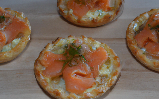 Tartelettes aux deux saumons