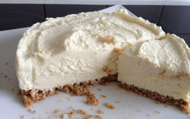 Cheesecake chocolat blanc et noix de coco