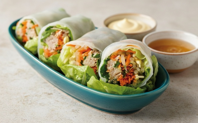 Rouleaux de printemps au thon