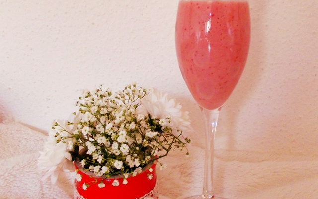 Smoothie tout doux fraise-banane