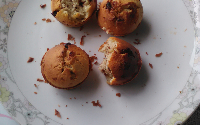 Muffins aux pépites de chocolat en deux temps trois mouvements