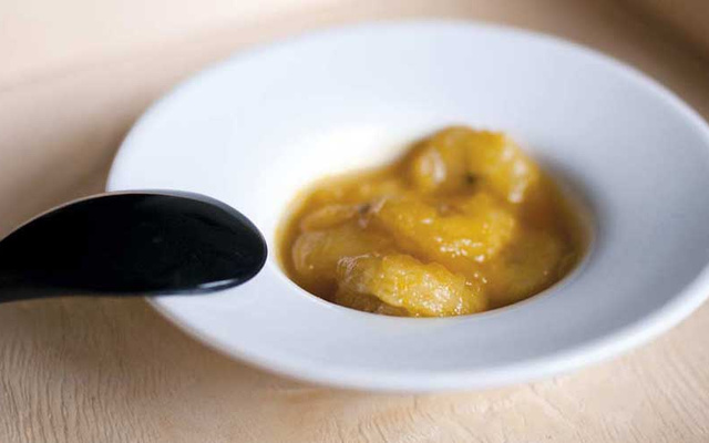 Cercles de banane rôties