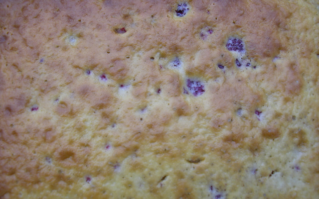 Gâteau aux framboises maison