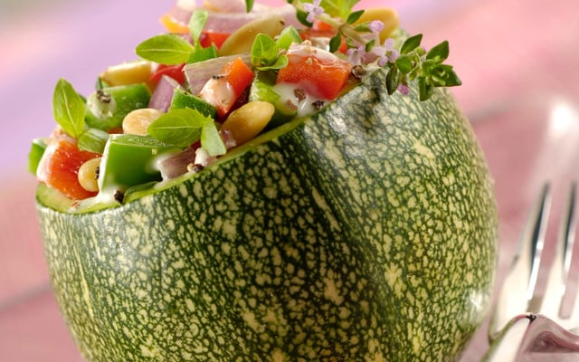 Courgettes farcies végétariennes