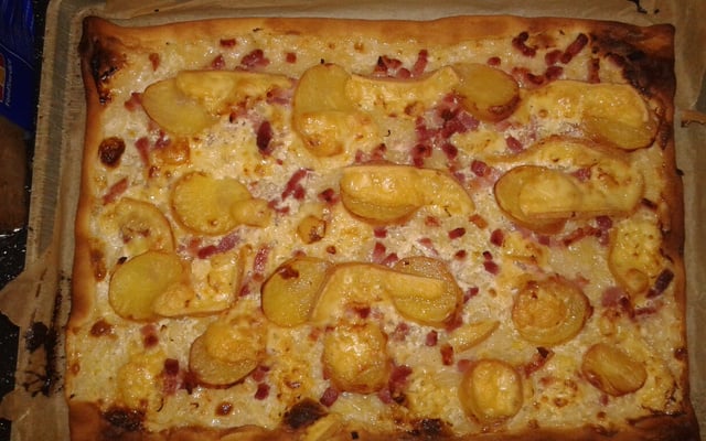 Flammenküche ou tarte flambée