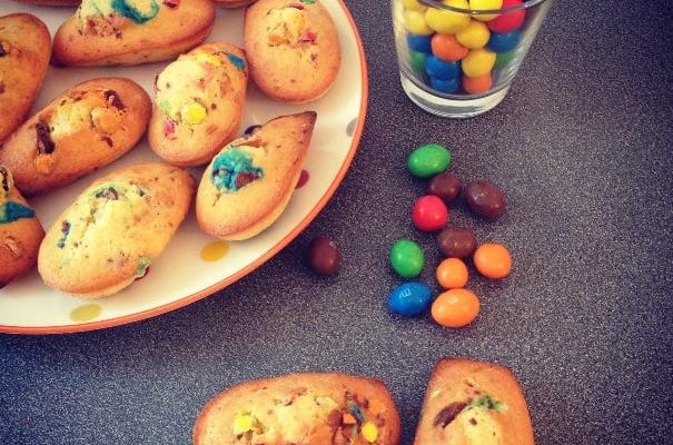 Madeleines aux M&M's