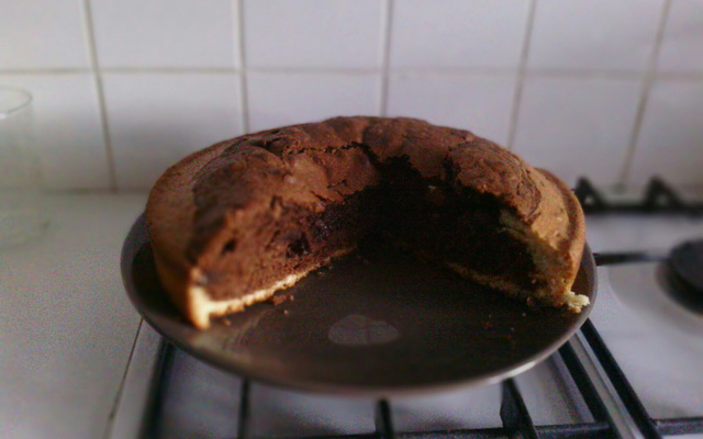 Quatre-quarts au nesquick et aux pépites de chocolat