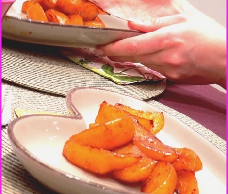 Navets confits au miel et aux agrumes