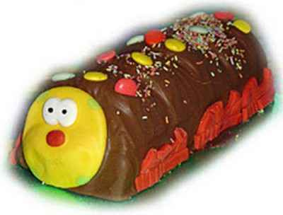 Gâteau chenille au chocolat